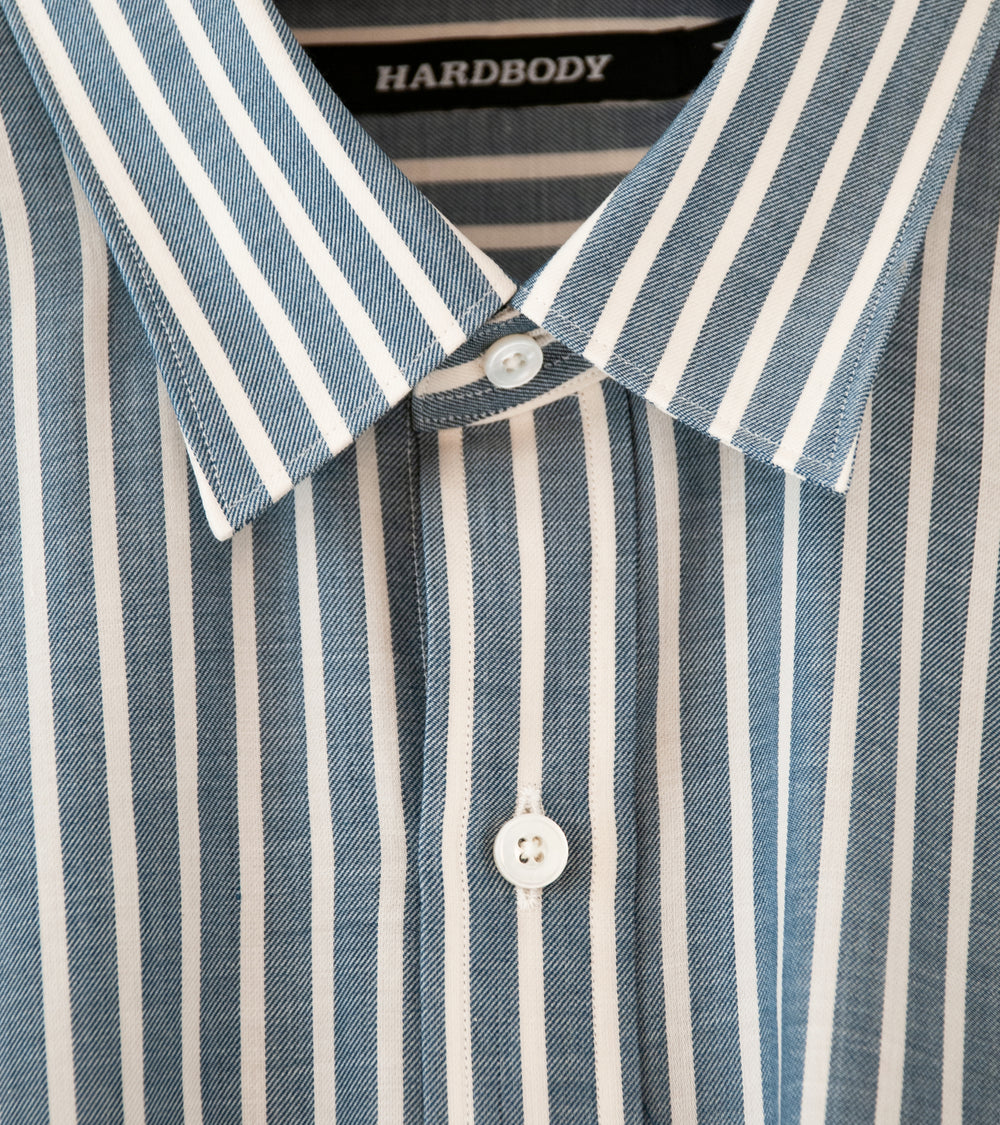 Hardbody 'Short Sleeve Shirt' (Blue White Stripe)