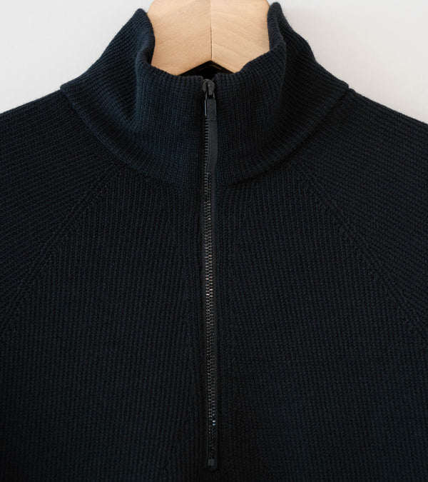 Veilance 'Conic Wool Half Zip' (Black)