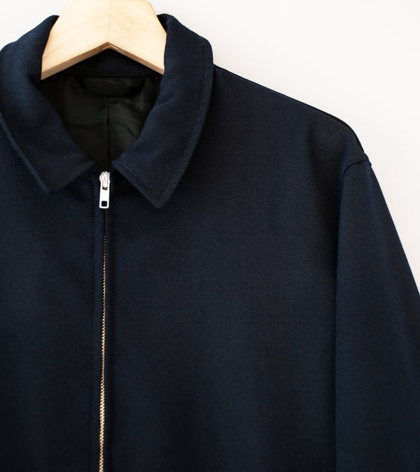 James Coward 'Site Jacket' (Dark Navy Heavy Wool Gabardine)