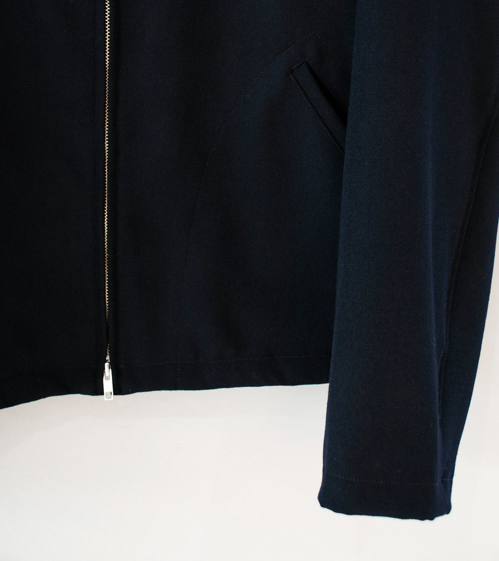 James Coward 'Site Jacket' (Dark Navy Heavy Wool Gabardine)