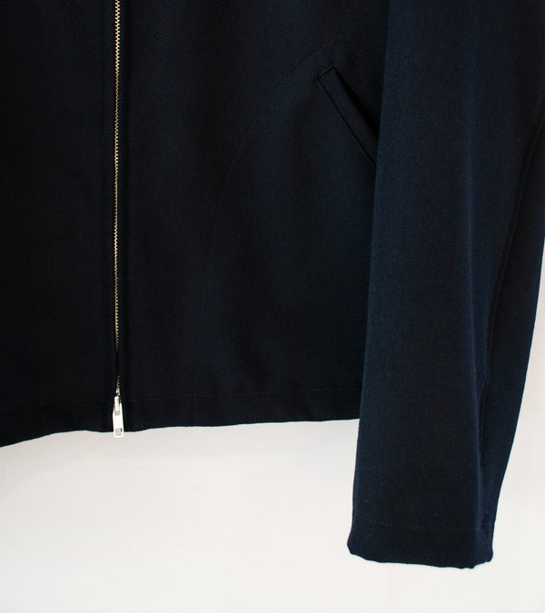 James Coward 'Site Jacket' (Dark Navy Heavy Wool Gabardine)