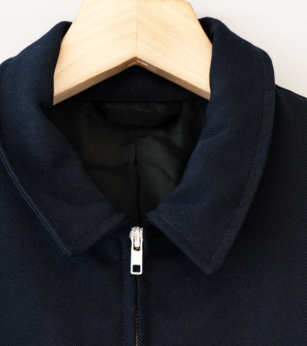 James Coward 'Site Jacket' (Dark Navy Heavy Wool Gabardine)