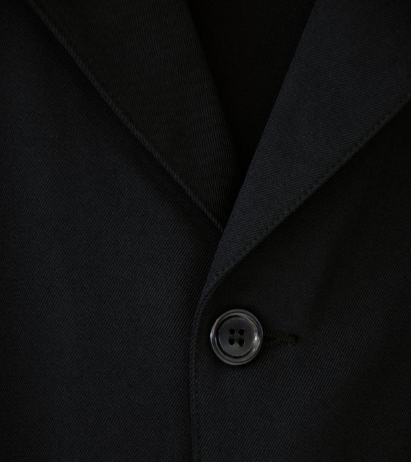 James Coward 'Carry On Jacket' (Black Wool Gabardine)