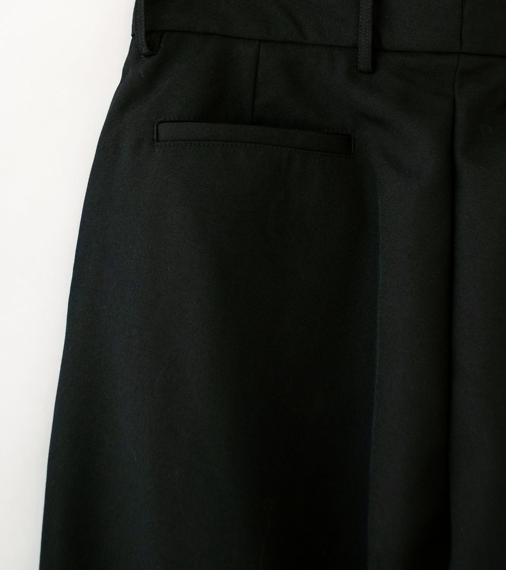 James Coward 'Mercado Trousers' (Black Wool Gabardine)