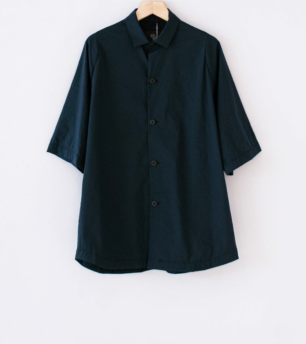 Teatora 'Wide Shirt Short Sleeve' (Navy Aquakinesis)