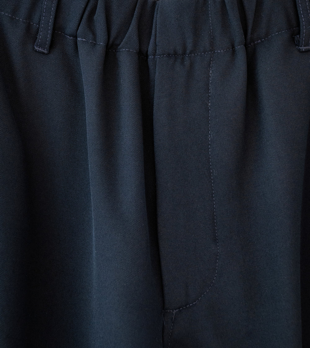 James Coward 'Carry On Pant' (Dark Navy Wool Gabardine)