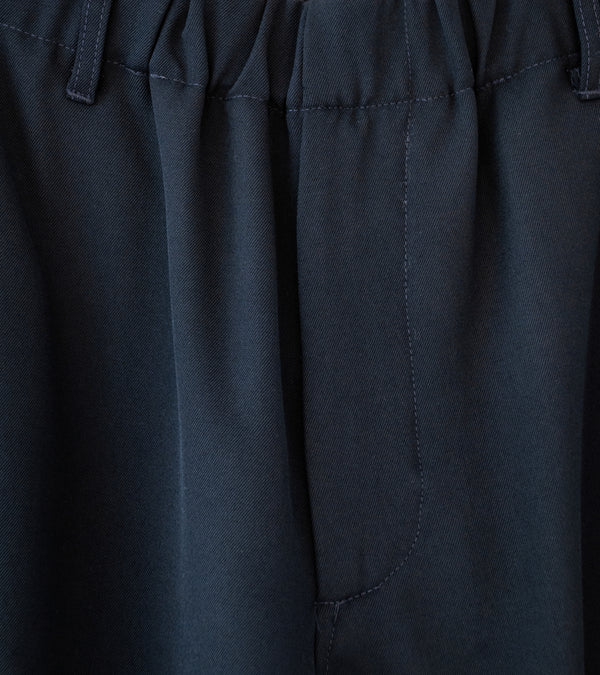 James Coward 'Carry On Pant' (Dark Navy Wool Gabardine)