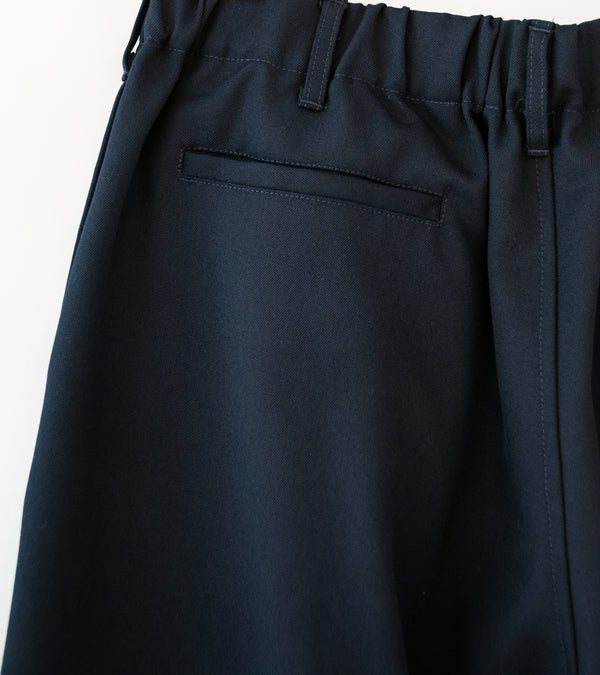 James Coward 'Carry On Pant' (Dark Navy Wool Gabardine)