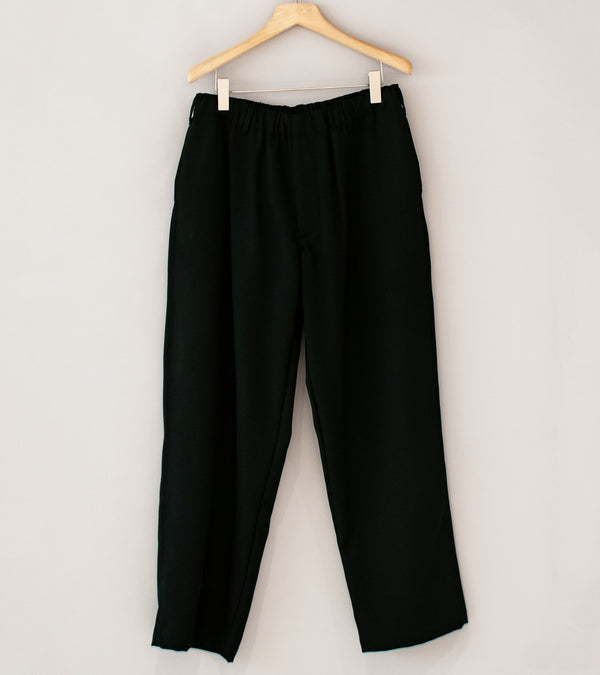 James Coward 'Carry On Pant' (Black Wool Gabardine)