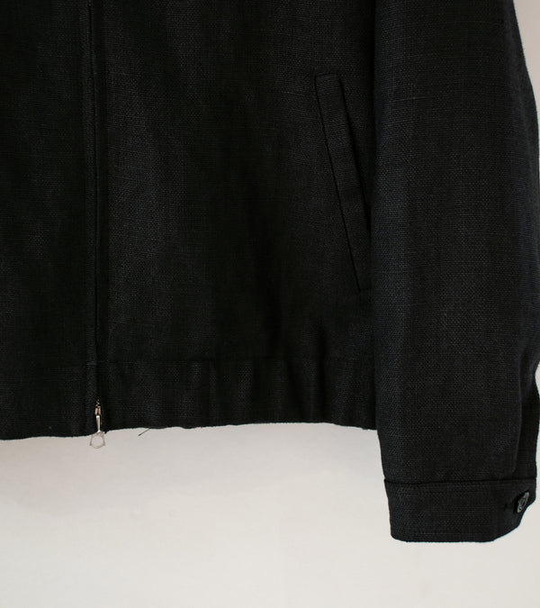 James Coward 'Machine Jacket' (Black Belgian Linen)