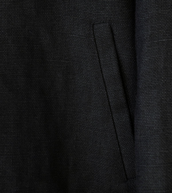 James Coward 'Machine Jacket' (Black Belgian Linen)