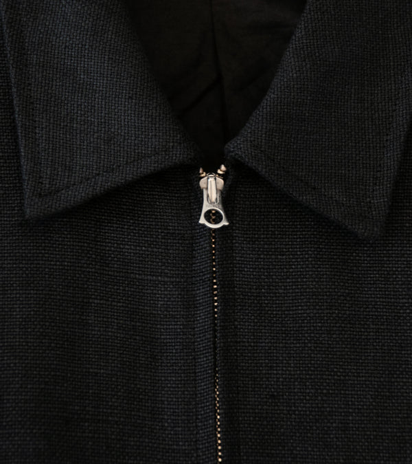 James Coward 'Machine Jacket' (Black Belgian Linen)