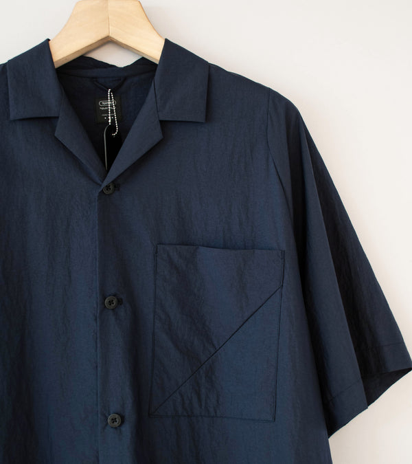 Teatora 'Open Collar Shirt Short Sleeve' (Navy Hoverlayer)