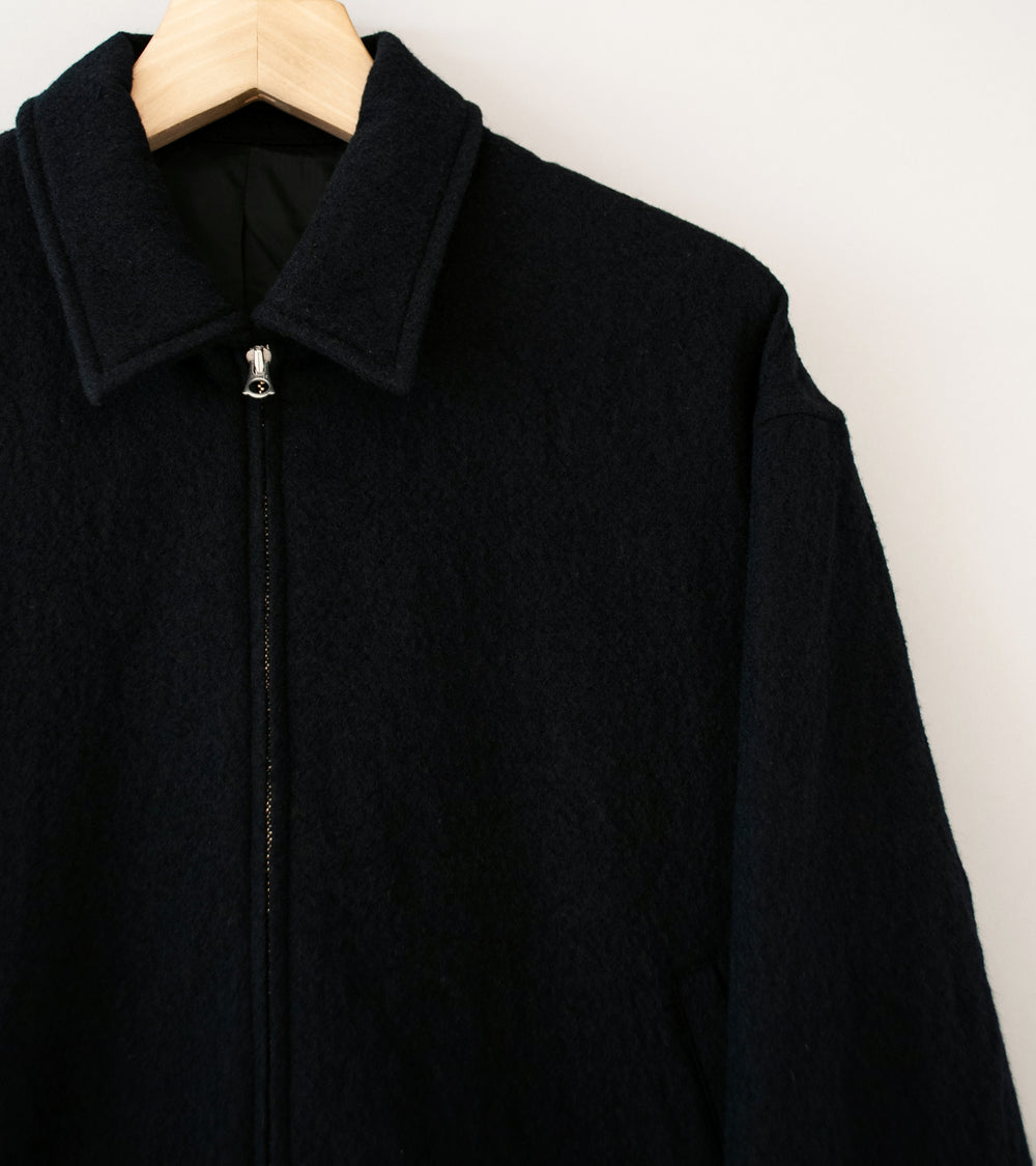 James Coward 'Machine Jacket' (Black Wool Flannel)