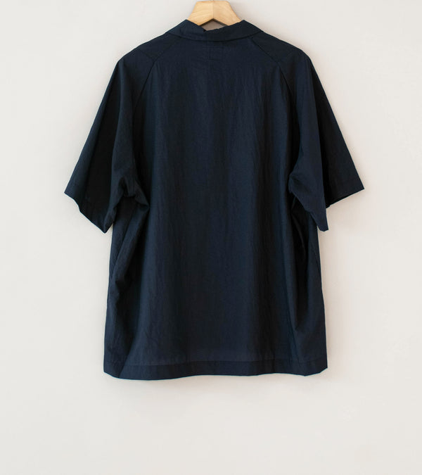Teatora 'Open Collar Shirt Short Sleeve' (Navy Hoverlayer)