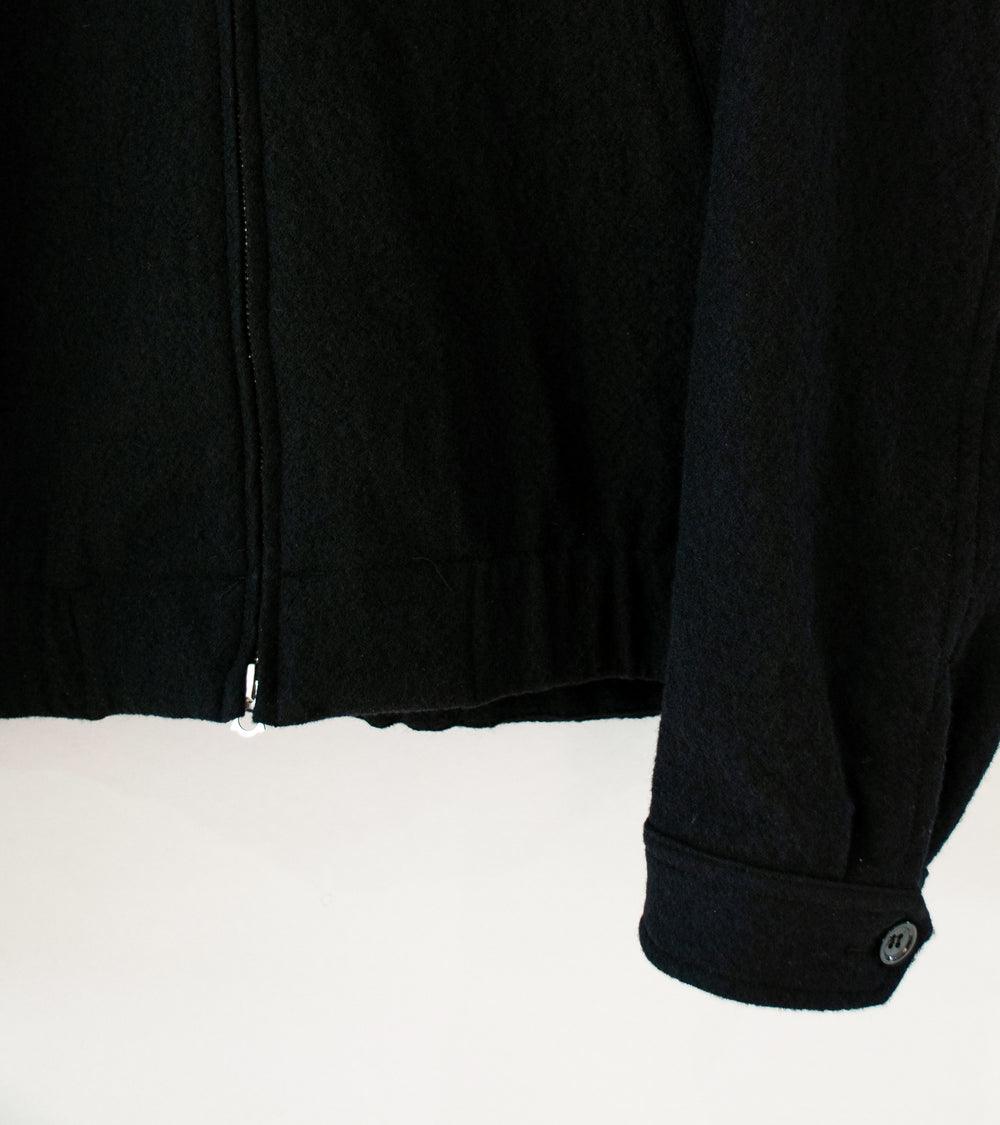 James Coward 'Machine Jacket' (Black Wool Flannel)