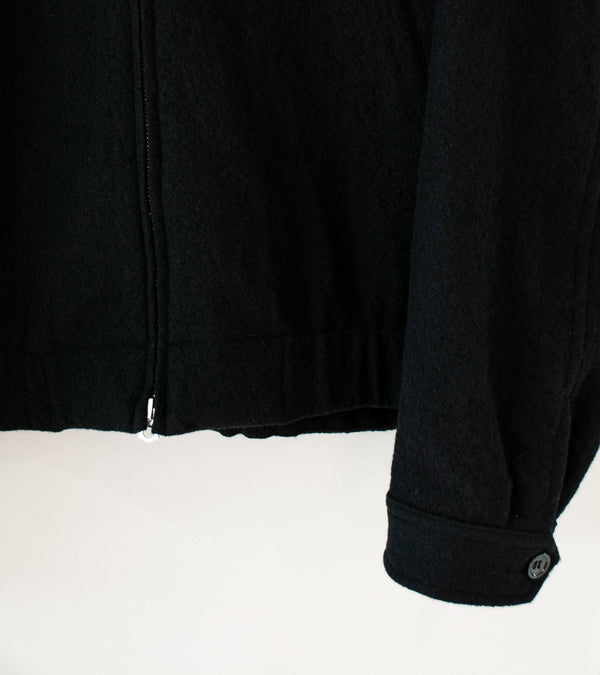 James Coward 'Machine Jacket' (Black Wool Flannel)