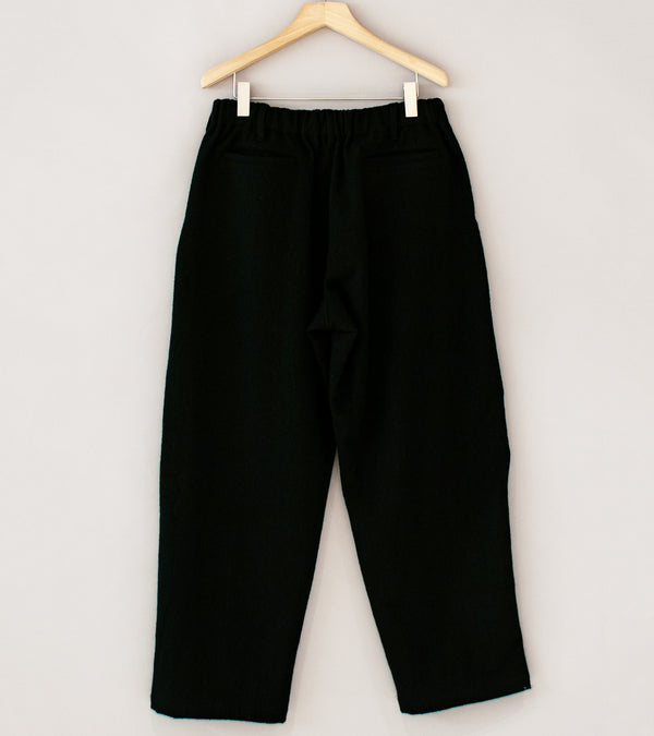 James Coward 'Carry On Pant' (Black Wool Flannel)