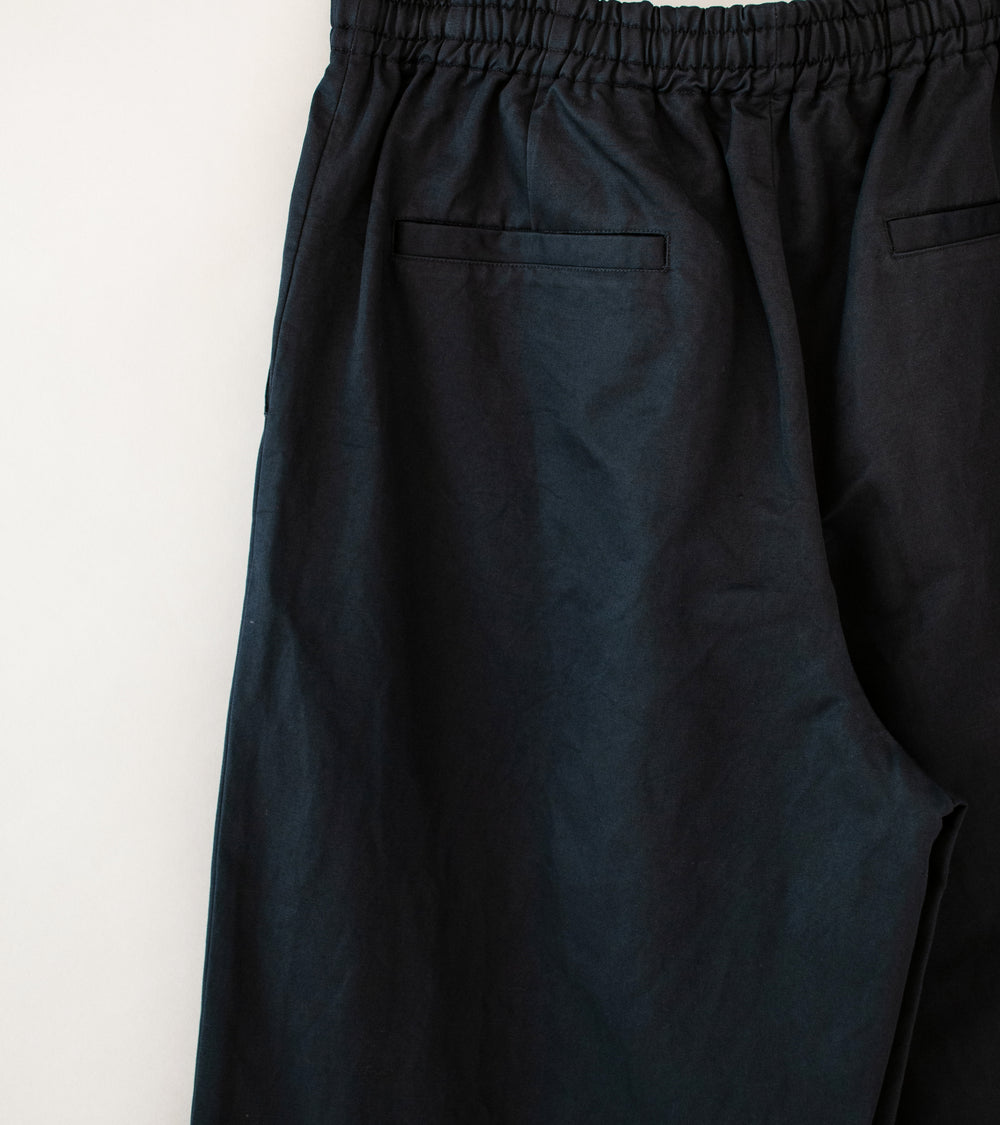 YLÈVE 'Finx Cotton Ramie Twill Easy Trousers' (Navy)