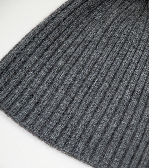 C'H'C'M' 'Boiled Wool Skull Cap' (Mid Grey)
