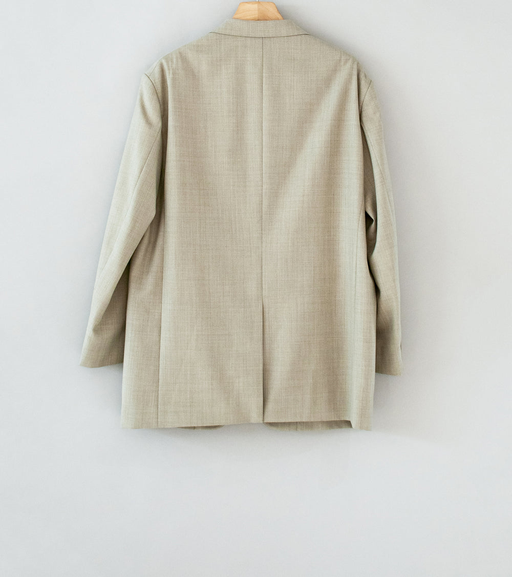 YLÈVE 'Tropical Wool Jacket' (Top Beige)