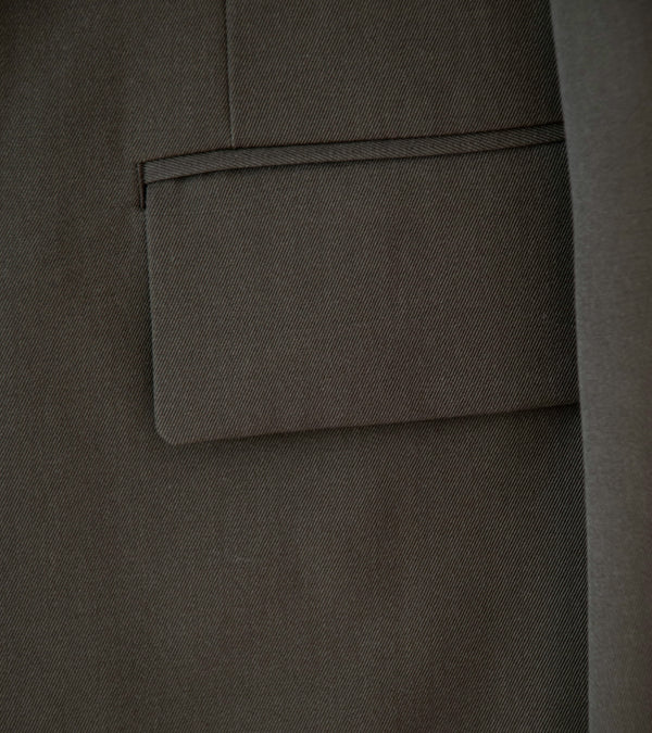 Auralee 'Light Wool Max Gabardine Jacket' (Dark Brown)