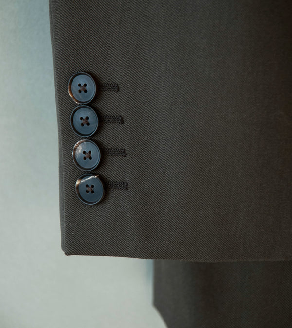 Auralee 'Light Wool Max Gabardine Jacket' (Dark Brown)
