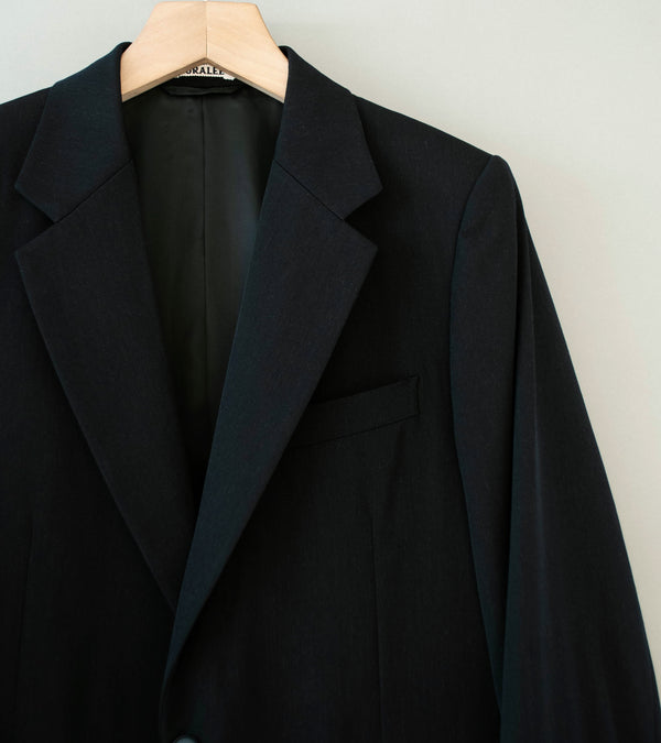 Auralee 'Light Wool Max Gabardine Jacket' (Top Black)