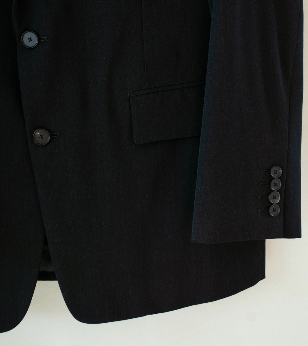 Auralee 'Light Wool Max Gabardine Jacket' (Top Black)