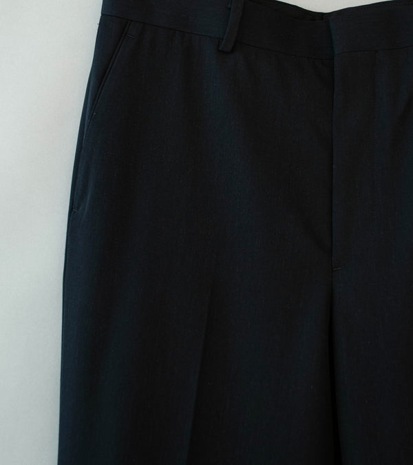 Auralee 'Light Wool Max Gabardine Slacks' (Top Black)