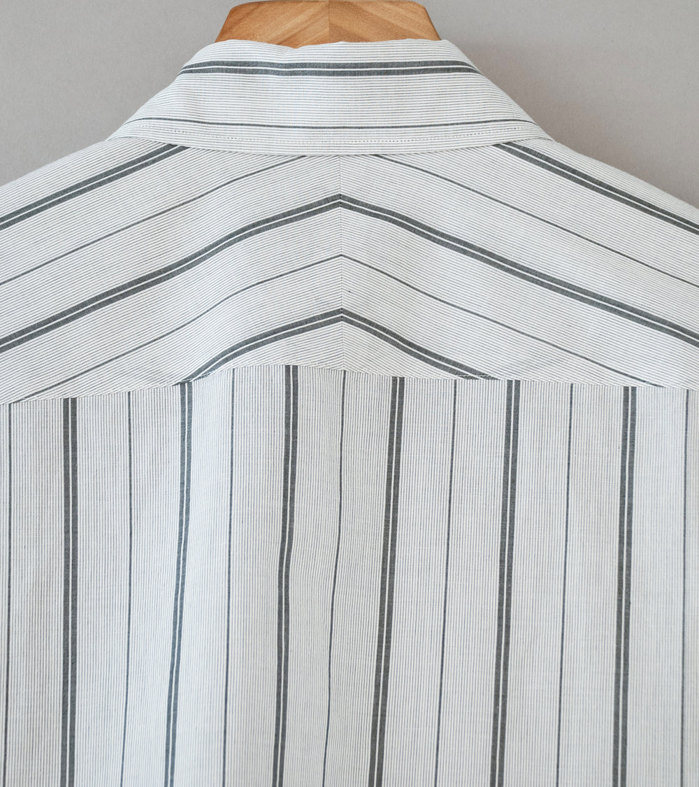 YLÈVE 'Cotton Lawn Shirt' (Stripe)