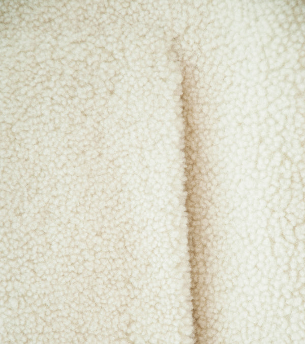 Auralee 'Merino Mouton Vest' (Ivory Lime)
