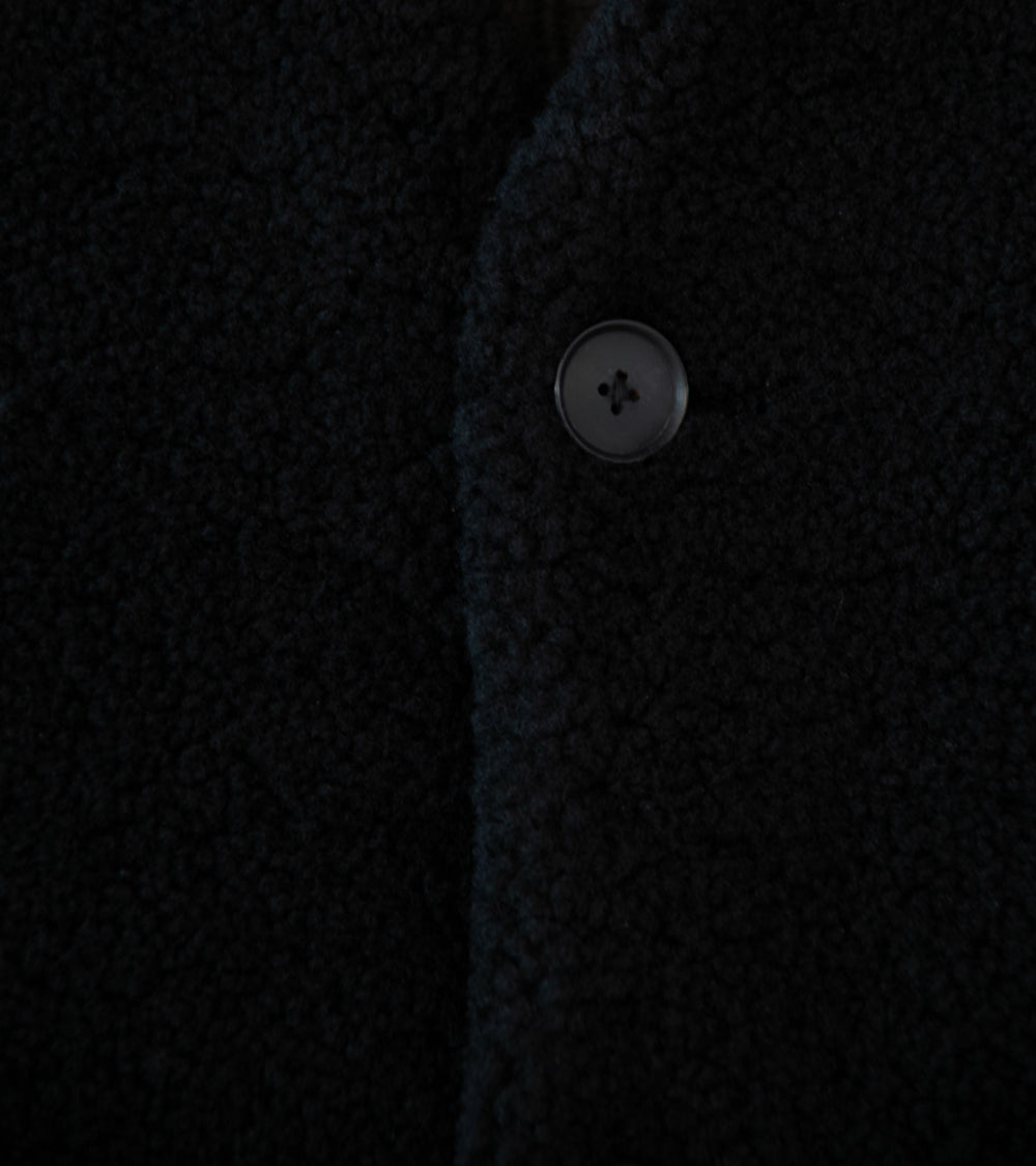 Auralee 'Merino Mouton Vest' (Black)