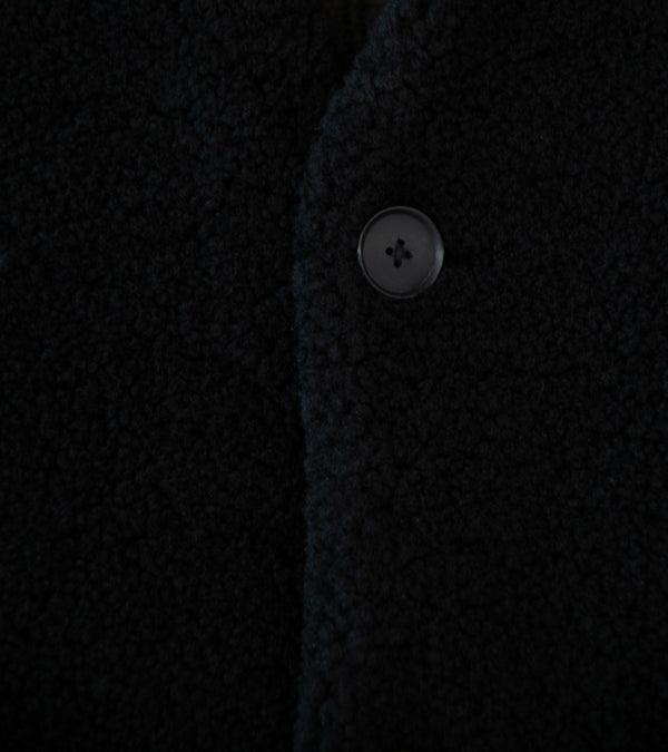 Auralee 'Merino Mouton Vest' (Black)