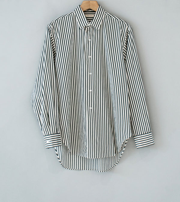 HEUGN 'Alan Shirt' (Olive Stripe)