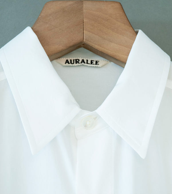 Auralee 'Washed Finx Twill Big Shirt' (White)