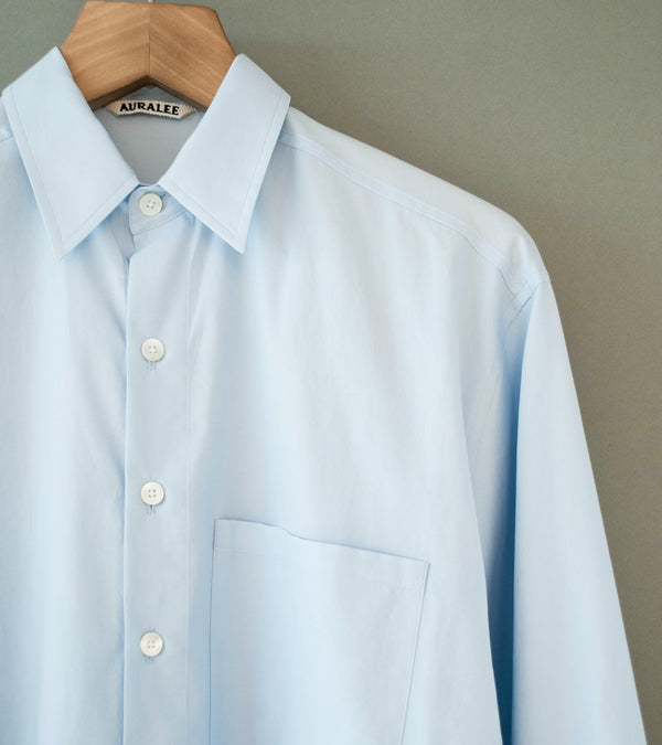 Auralee 'Washed Finx Twill Big Shirt' (Light Blue)