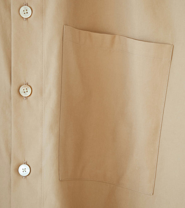 Auralee 'Washed Finx Twill Big Shirt' (Beige)