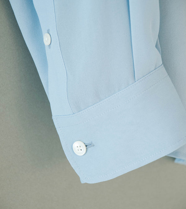 Auralee 'Airy Silk Georgette Shirt' (Light Blue)