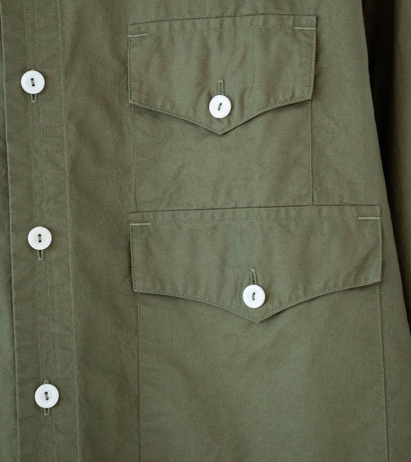 Post Overalls 'Town & Country Safari Shirt' (Sage Mid Weight Poplin)