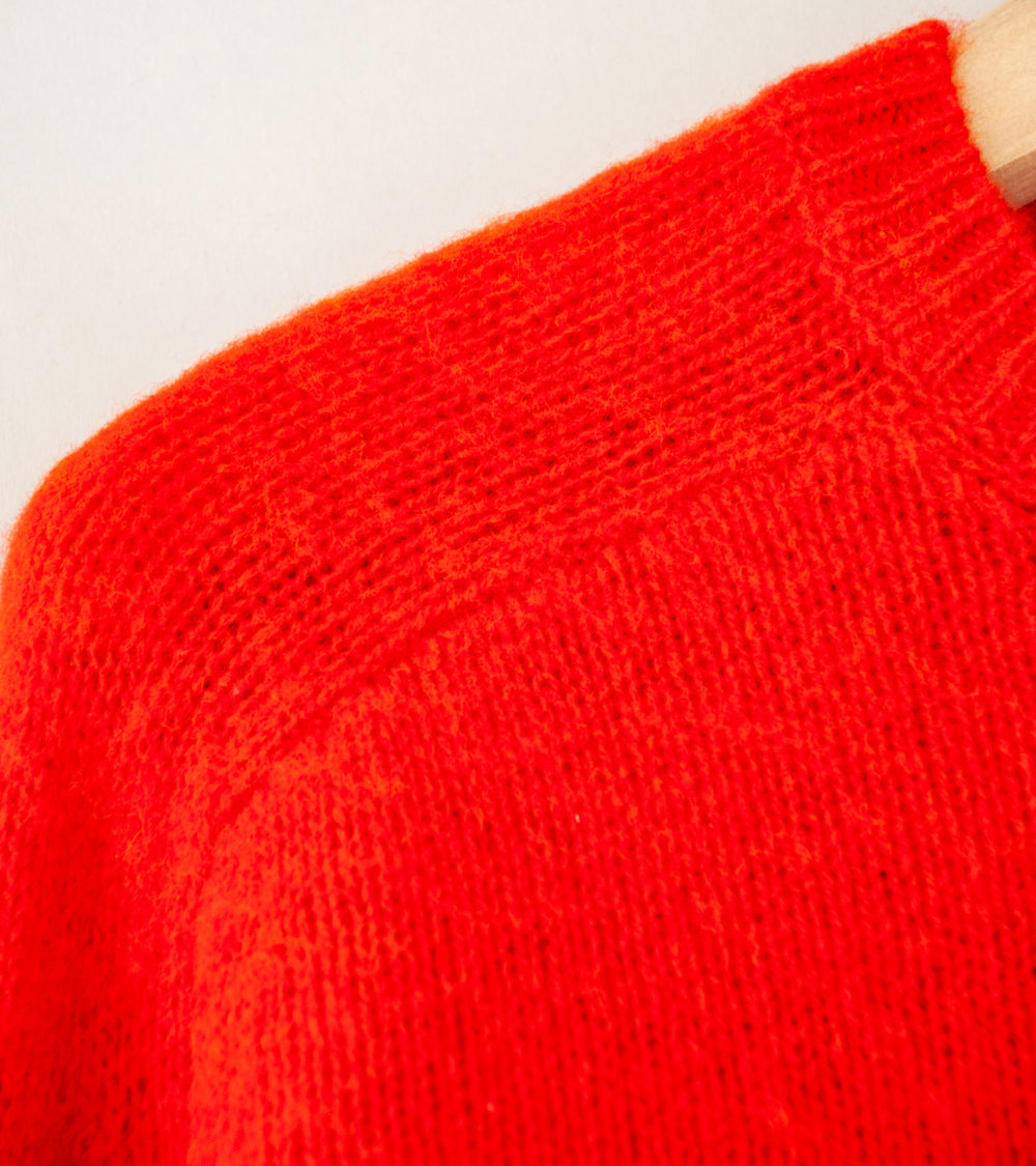 YLÈVE 'Italian Brushed Wool Knit Pullover' (Red)