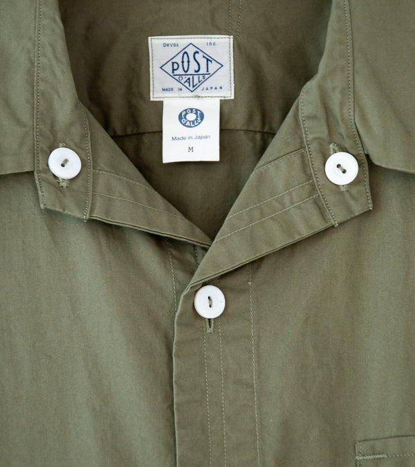 Post Overalls 'Town & Country Safari Shirt' (Sage Mid Weight Poplin)
