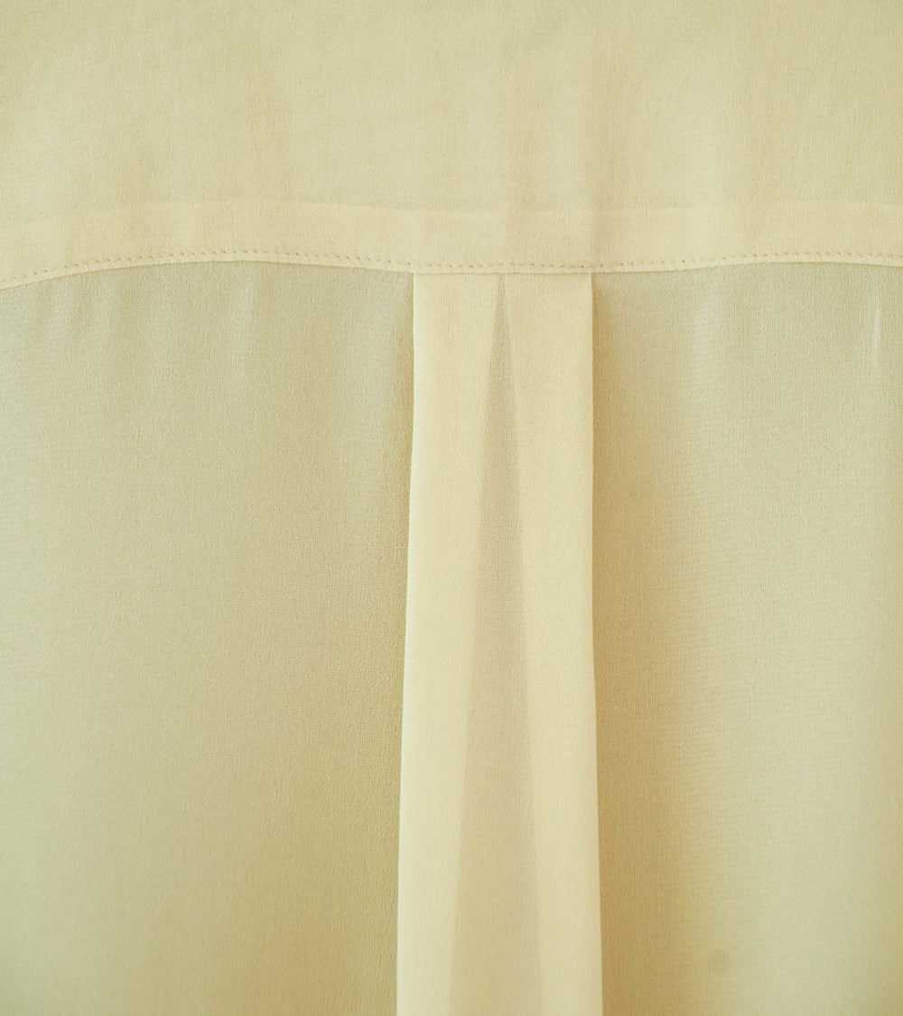 Auralee 'Airy Silk Georgette Shirt' (Light Yellow)