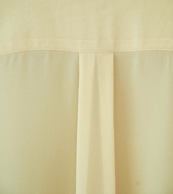 Auralee 'Airy Silk Georgette Shirt' (Light Yellow)