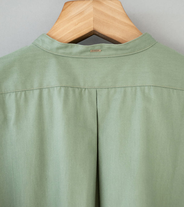 Taiga Takahashi 'Lot 104 Band Collar Shirt' (Olive Green) – C'H'C'M'