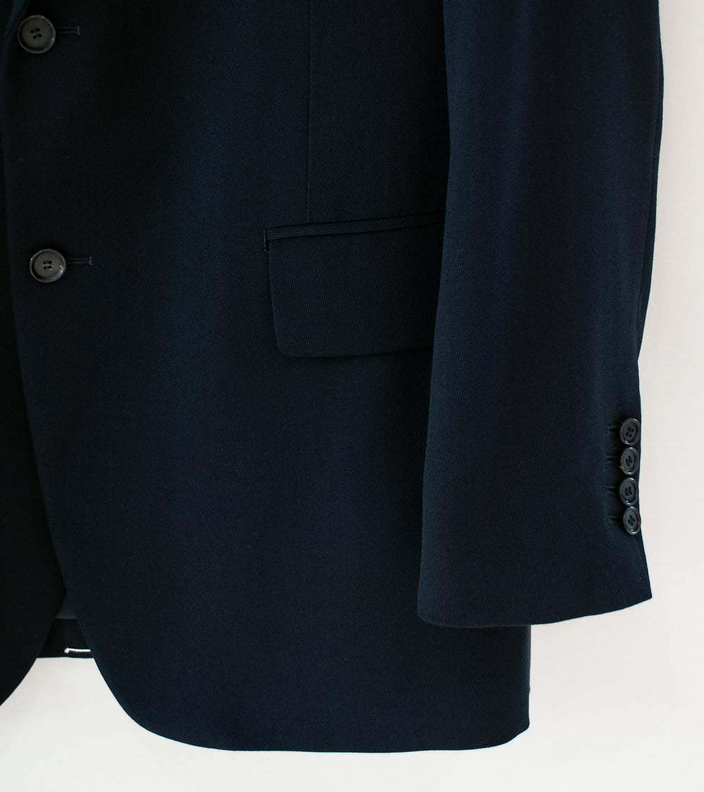 YLÈVE '2/72 Wool Trichotine Jacket' (Navy)