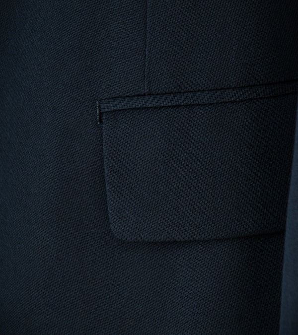 YLÈVE '2/72 Wool Trichotine Jacket' (Navy)
