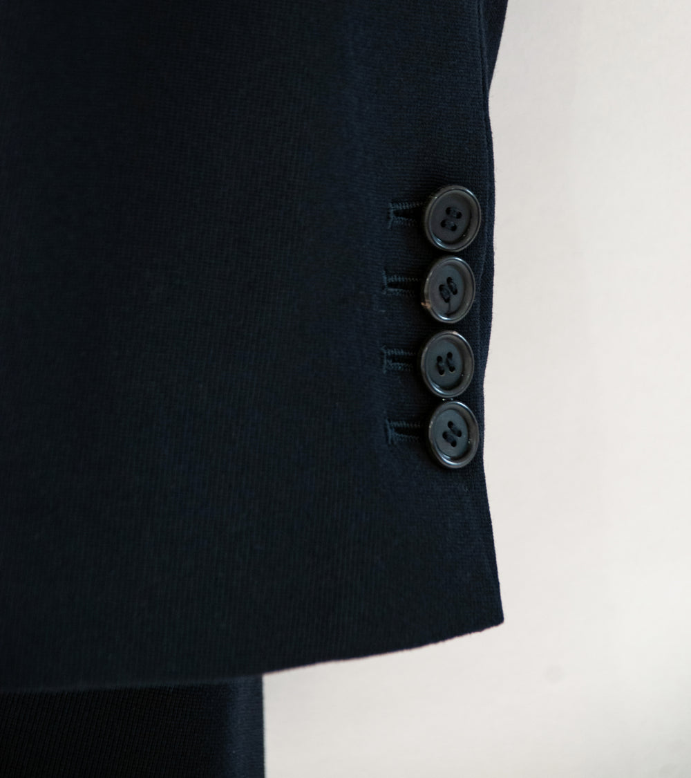 YLÈVE '2/72 Wool Trichotine Jacket' (Navy)