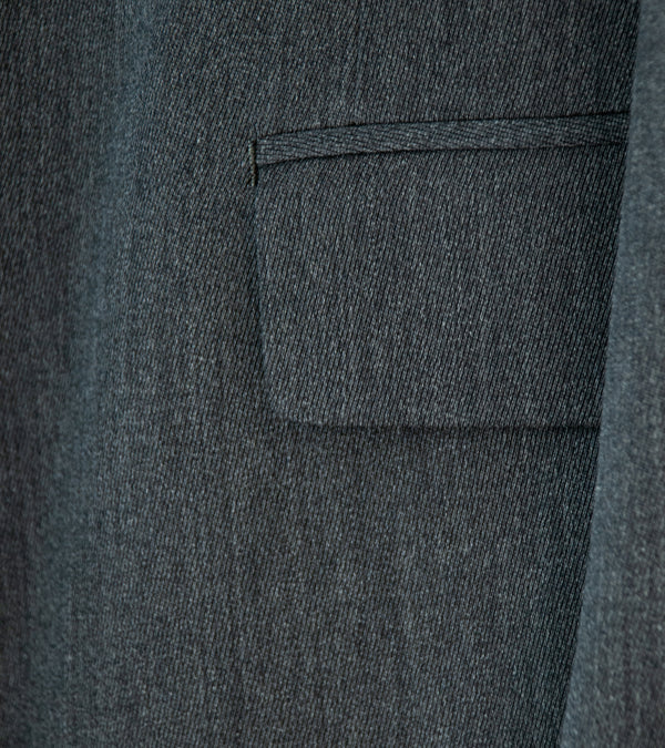YLÈVE '2/72 Wool Trichotine Jacket' (Charcoal)