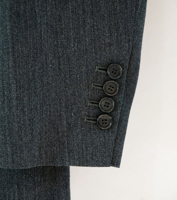 YLÈVE '2/72 Wool Trichotine Jacket' (Charcoal)